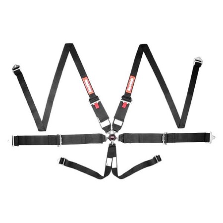 Racequip SFI Camlock 6 Point HANS Style Harness Pull-Up Lap Belt RQP-747007